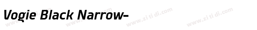 Vogie Black Narrow字体转换